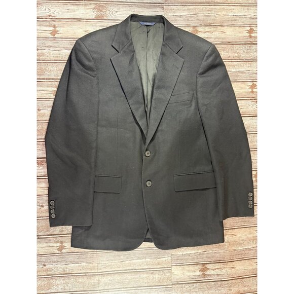 Brooks Brothers Loro Piana 100% Cashmere Blazer jacket sz 39 R color black - Picture 1 of 7